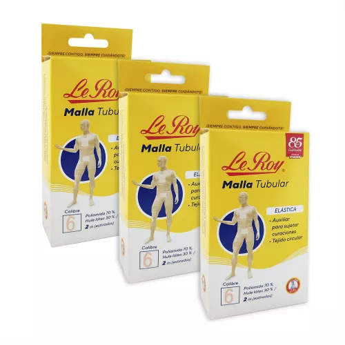 MALLA TUBULAR C6 2m LE ROY PACK 3 Pzs