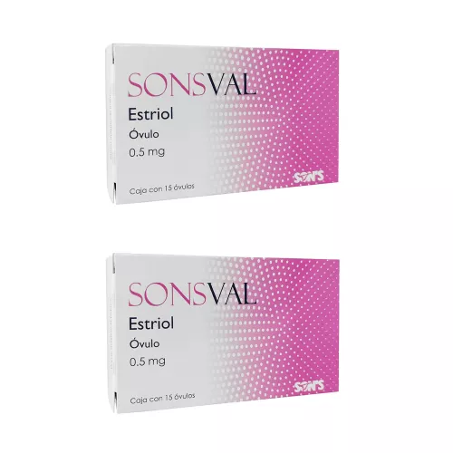 SONSVAL ESTRIOL 0.5 mg 15 Óvulos PACK 2
