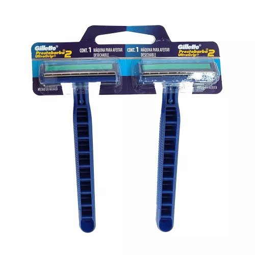 RASTRILLO GILLETTE PRESTOBARBA ULTRAGRIP 2 PIEZAS - 2 Piezas