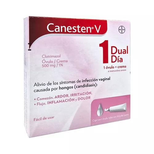 CANESTEN V 1 DÍA DUAL (Óvulo + Crema)