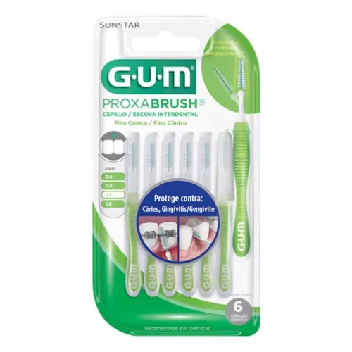 GUM CEPILLO INTERDENTAL DE ORTODONCIA 1.1 ml 6 Pzs