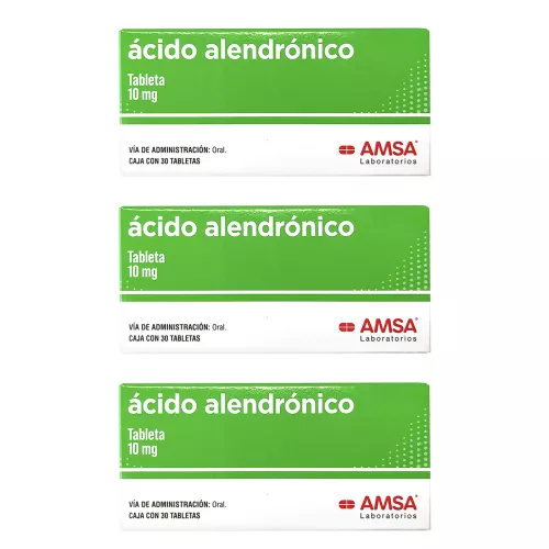 ÁCIDO ALENDRÓNICO PACK 3 CAJAS 10 MG 30 TAB C/U