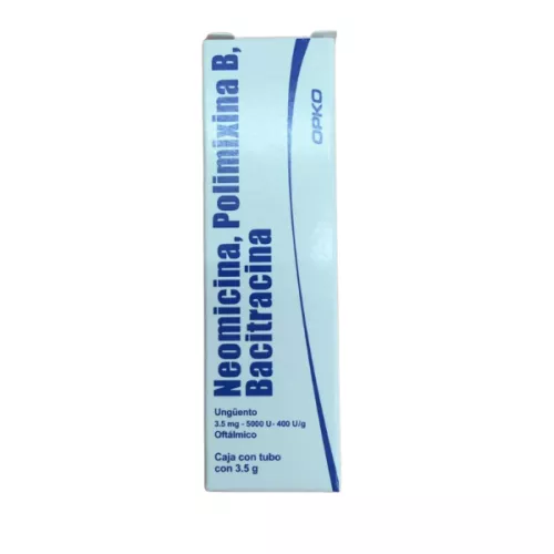NEOMICINA - POLIMIXINA B - BACITRACINA 3.5mg / 5000 U / 400 U Tubo con 3.5g Ungüento