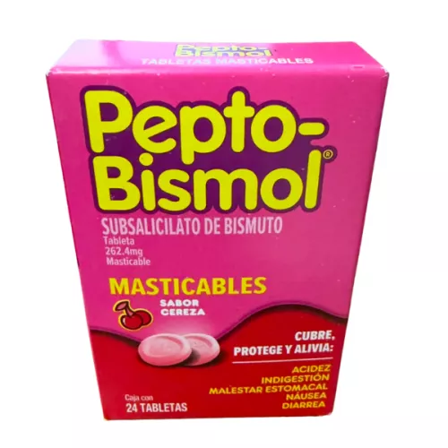 PEPTO BISMOL CEREZA 24 Tabletas Masticables