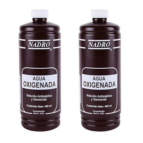 AGUA OXIGENADA NADRO 2 PZS 480 ML C/U