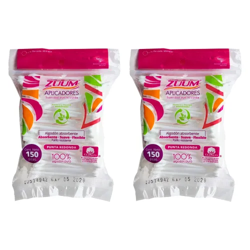 APLICADORES ZUUM DOS PAQ 150 PZS C/U