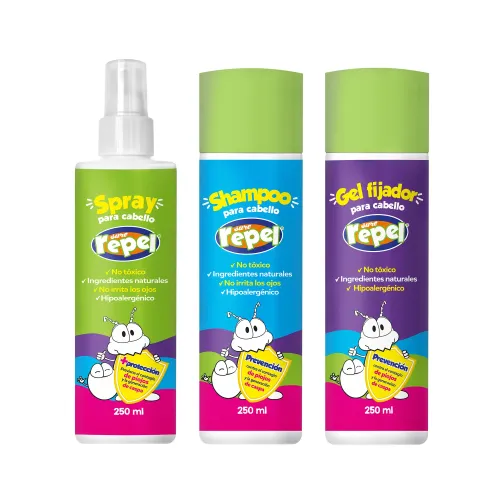 KIT SURE REPEL INF 1 SPRAY + 1 SHAMPOO + 1 GEL