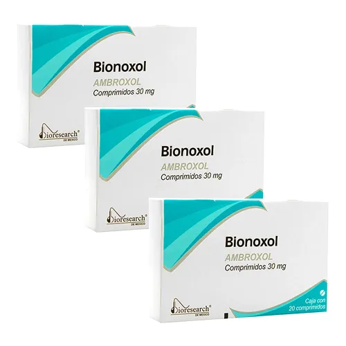BIONOXOL 30 MG 3 CAJAS 20 COMP C/U