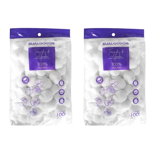 TORUNDA SSU ALGODON DOS BOLSAS C/100 TORUNDAS C/U
