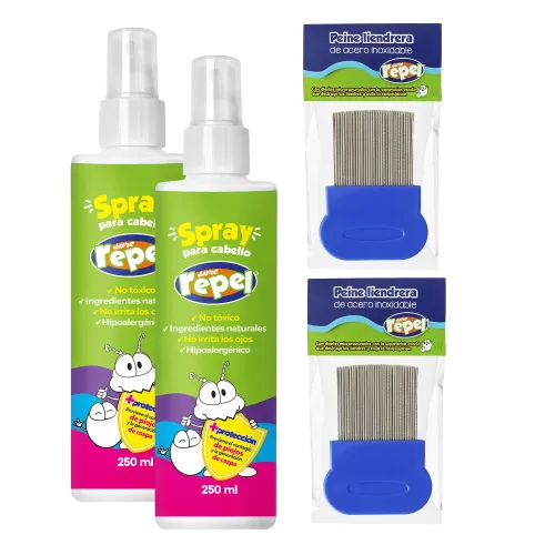 KIT SURE REPEL 2 SPRAY + 2 PEINES