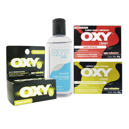 OXY KIT PIEL GRASA, ACNE LEVE