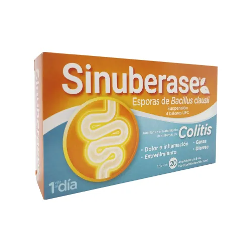 SINUBERASE 4 Billones UFC/5 ml 20 Ampolleta