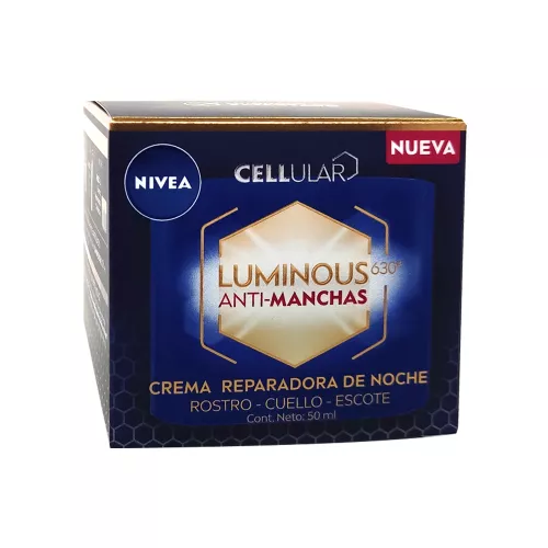 CREMA REPARADORA NIVEA LUM-630 ANTIMANCHAS NOCHE 50 ML