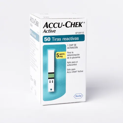 TIRAS REACTIVAS ACCU-CHEK ACTIVE 50 Tiras