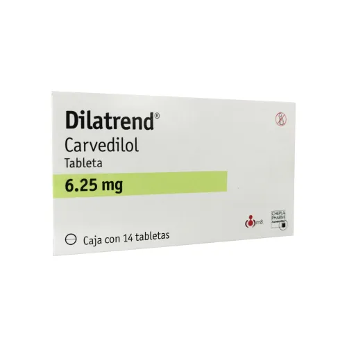 DILATREND 6.25 mg 14 Tableta(s)