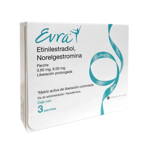 EVRA 6 mg /600 mcg 3 Parche