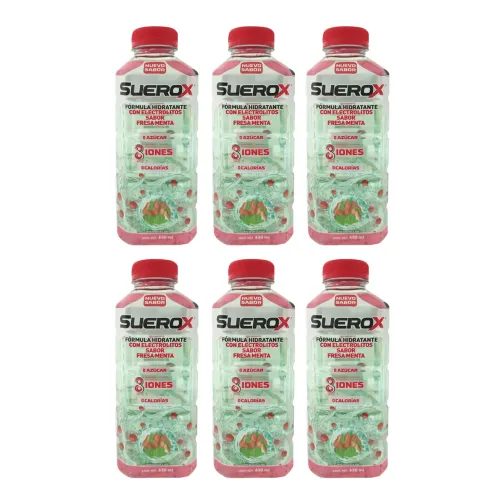SUEROX FRESA MENTA 630 ml C/U - 6 Pzas
