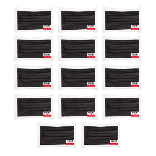 CUBREBOCAS NEGRO 14 PIEZAS