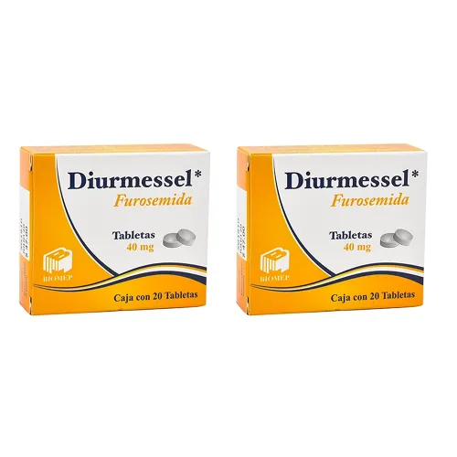 DIURMESSEL 40 MG 2 CAJAS 20 TABS C/U