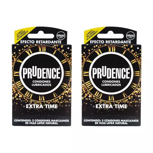 CONDONES PRUDENCE EXTRA TIME PACK 2 3pz c/u