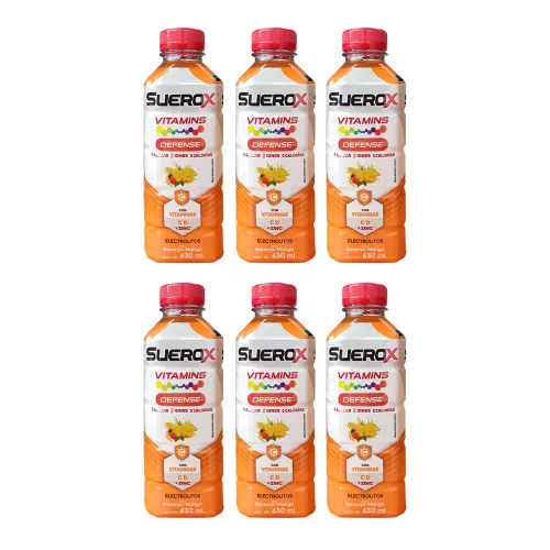  SUEROX VITAMINS NARANJA - MANGO PACK 6 PZAS 630 ml C/U