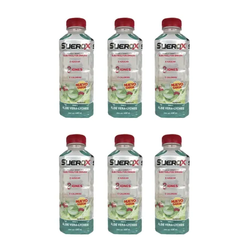 SUEROX ALOE VERA - LYCHEE 6 PZS 630 ML C/U