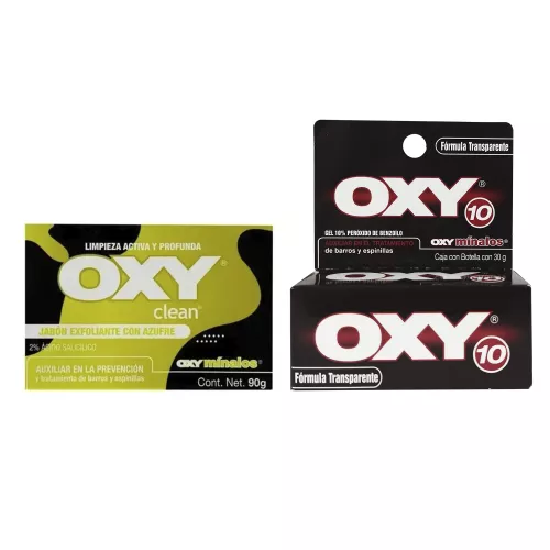 Pack Oxy 10 Gel Jabón Jabón Exfoliante Con Azufre
