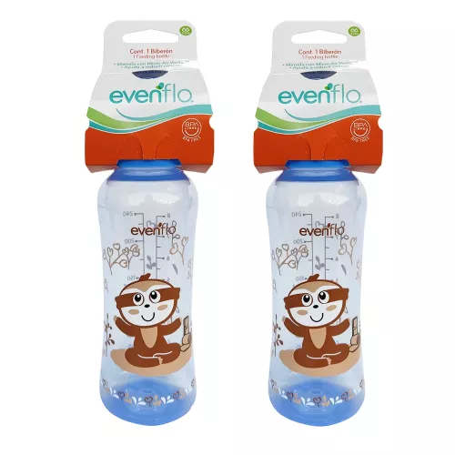 BIBERON EVENFLO COLORES 240ML 8OZ PACK2 