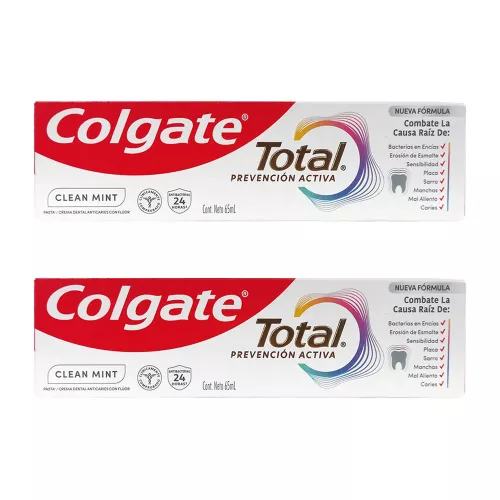COLGATE TOTAL 12 CLEAN 2 PZS 65 ML C/U