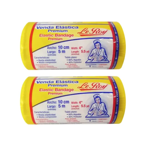 VENDA ELASTICA LE ROY 10cm X 5m DOS PZS