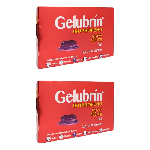 GELUBRIN 400 MG DOS CAJAS CON 10 CAP C/U 400 mg 20 Cápsula(s)