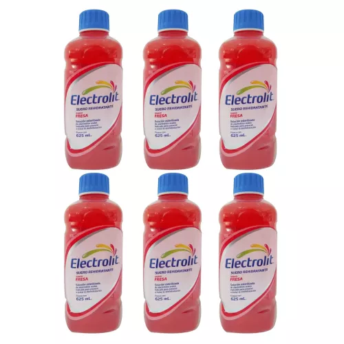 ELECTROLIT FRESA PED 6 PZS 300 ML C/U