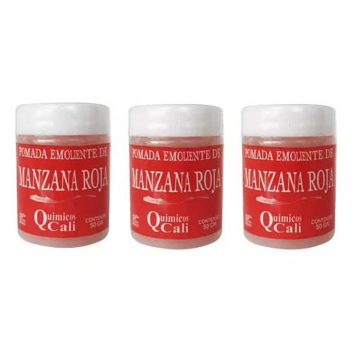 Pomada Emoliente de Manzana Roja Pack 3