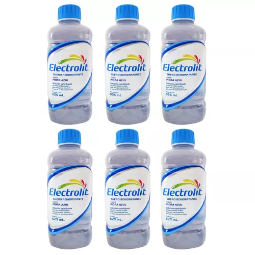 ELECTROLIT MORA AZUL 6 PZS CON 625 ML CU