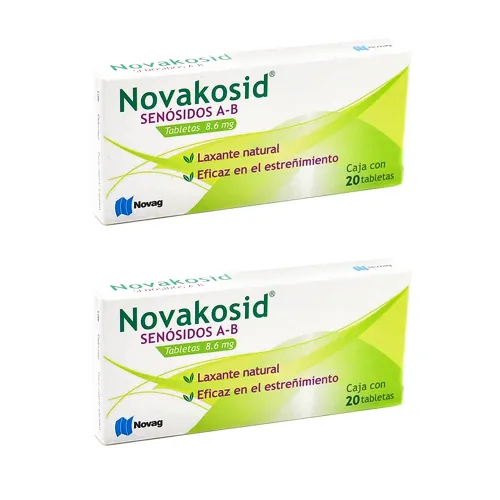 NOVAKOSID 8.6 MG 2 CAJAS 20 TABS C/U
