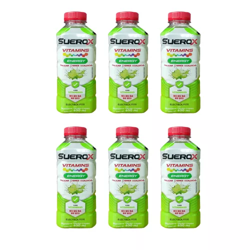 PACK 6 PZAS SUEROX VITAMINS MANZANA VERDE