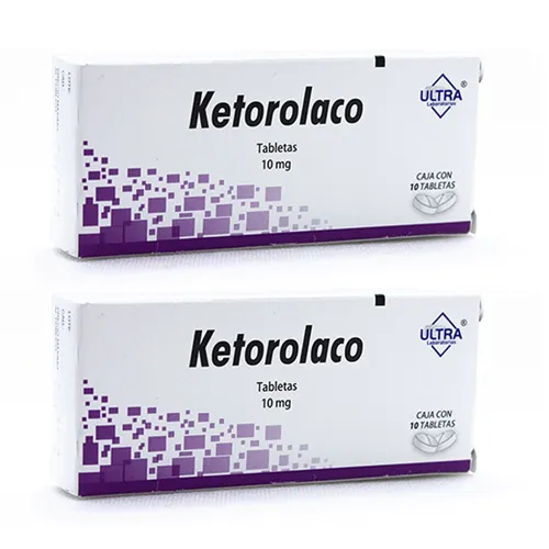 KETOROLACO 10 MG DOS CAJAS CON 10 TABS C/U