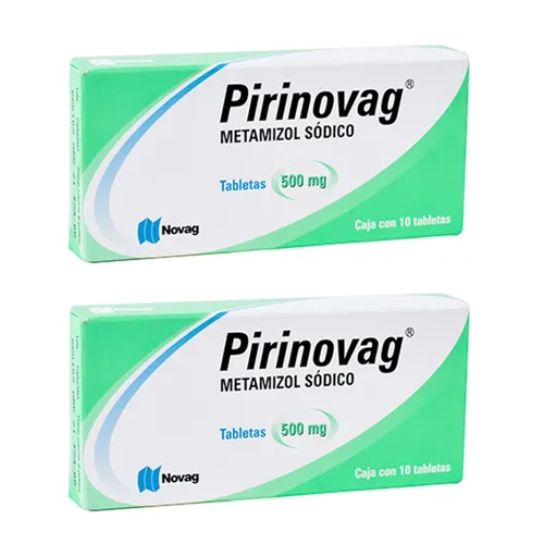 PIRINOVAG 500 MG DOS CAJAS CON 10 COMP C/U 500 mg 20 Comprimido(s)