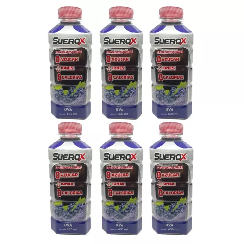 SUEROX UVA SEIS PZS CON 630 ML C/U - 6 Piezas