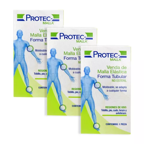 VENDA PROTEC MALLA TUBULAR #2 PACK 3 PZS