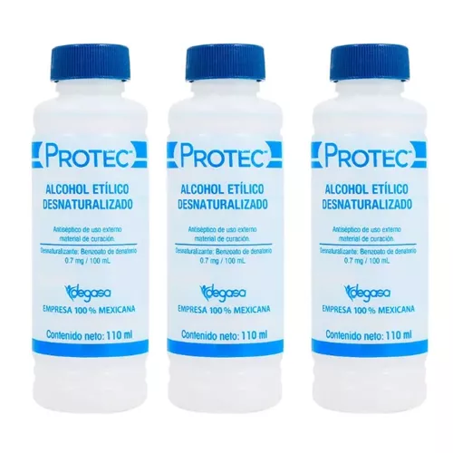 ALCOHOL PROTEC 3 PZS 110 ML C/U
