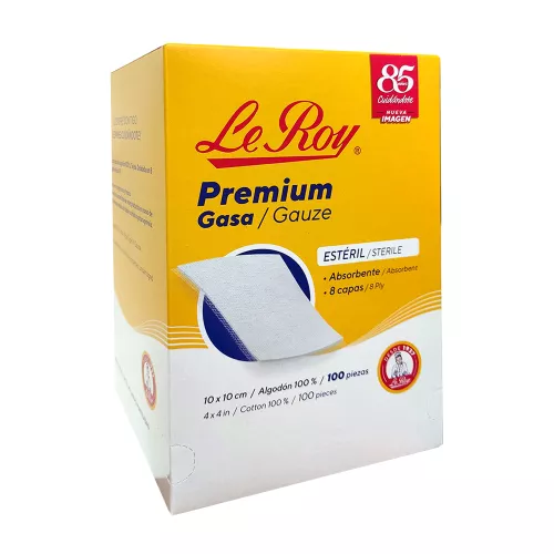 GASA PREMIUM 10m x 10cm LE ROY CAJA CON 100 Pzs