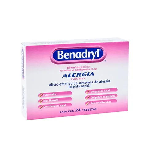 BENADRYL 25 mg 24 Tableta(s)
