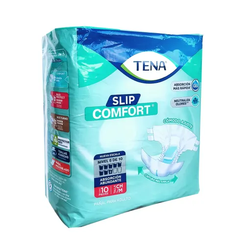 TENA SLIP COMFORT CH / M 10 Pañales
