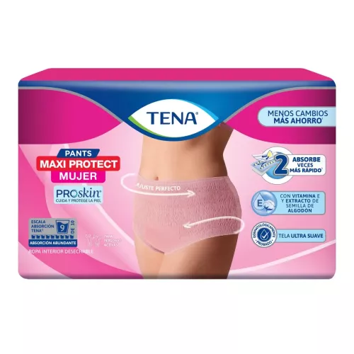 TENA PANTS MAXI PROTEC MUJER CH/M