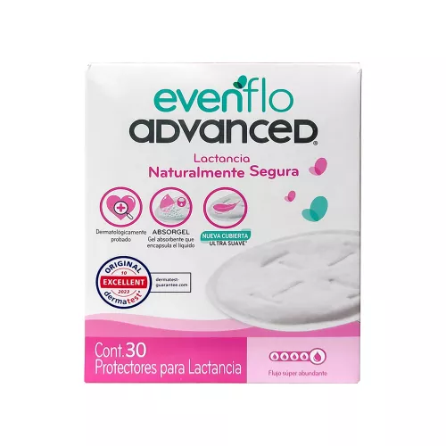 PROTECTORES DE LACTANCIA EVENFLO 30 Piezas
