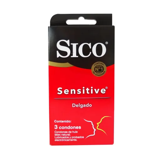 PRESERVATIVOS SICO SENS FEEL CAR/3 - 3 Condones
