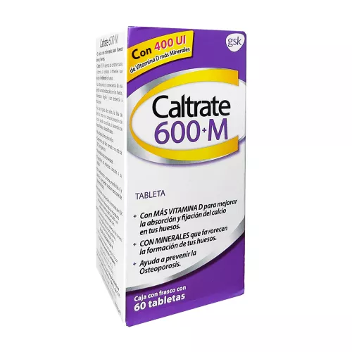 CALTRATE 600+M - 60 Tableta(s)