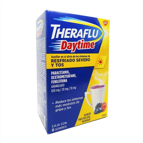 THERAFLU DAYTIME TE ANTIGRIPAL 650/20/10 mg 6 Sobre(s)