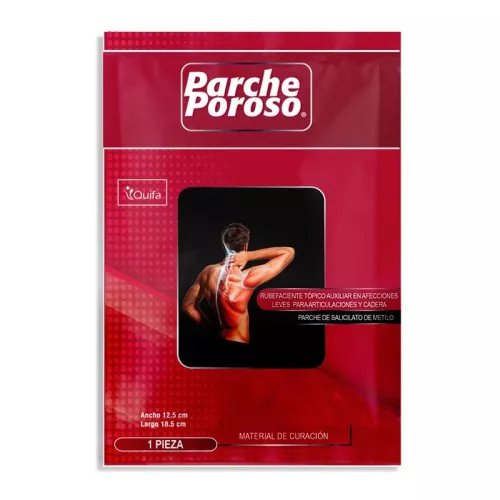 PARCHE POROSO SALICILATO DE METILO 12.5cm X 18.5cm 1 Pieza